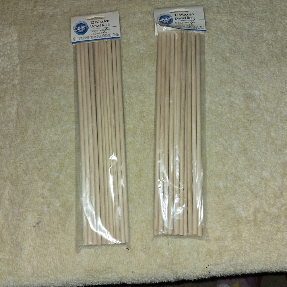 Wilton 12 Inch Wooden Dowel Rods